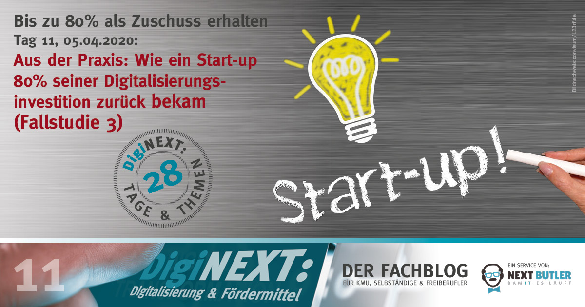 Aus der Praxis: Wie ein Startup 80% seiner Digitalisierungsinvestition zurück bekam (Fallstudie 3)