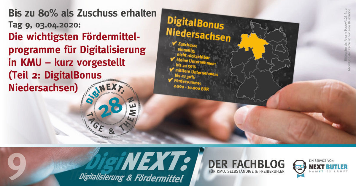 Die wichtigsten Fördermittelprogramme für Digitalisierung in KMU – kurz vorgestellt (Teil 2: DigitalBonus Niedersachsen)